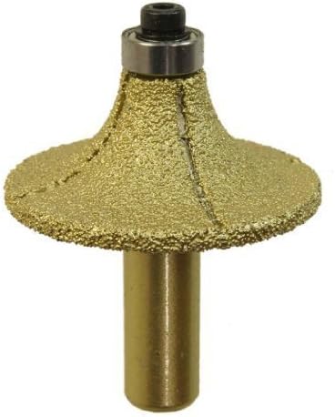 KATSU Electroplated Diamond Stone Marble Grinding Edge Router Bit 1/2" Shank Woodworking Trimming Carving Milling Cutter Tool for Marble/Granite/Quartz, 15 Models (108)