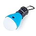 Camping Tent Lantern Bulb Lights - 4 Pack Multi Color - Portable Camp LED Lamp for Fishing Hiking Emergency - Battery Powered Includes 12 AAA