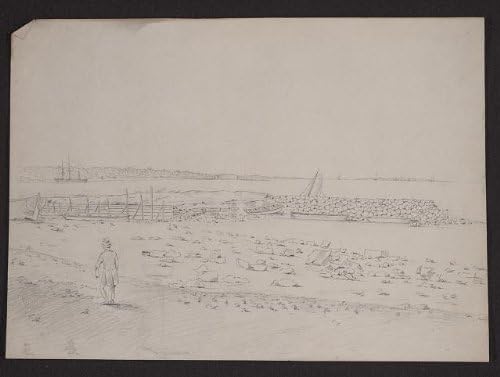 Photographs - Historic Photographs, LLC Photo: Sullivan's Island, Harbors, Waterfront, Jetties, Charleston, South Carolina, SC, 1812 Size: