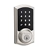 Kwikset 99150-002 SmartCode 915 Touchscreen Electronic UL Deadbolt with Smart Key, Satin Nickel