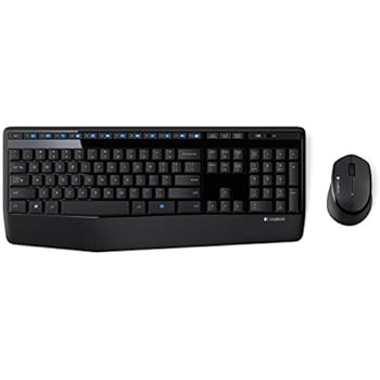 Logitech MK345 Wireless Combo – Full-sized Keyboard with Palm Rest and Comfortable Right-Handed Mouse