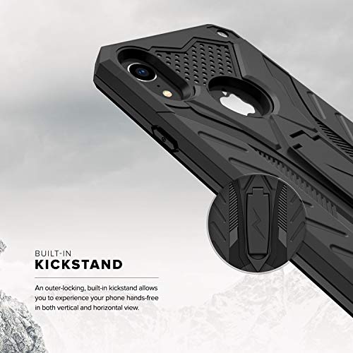 Zizo Static Series Compatible with iPhone XR Case Military Grade Drop Tested with Built in Kickstand - medicalbooks.filipinodoctors.org