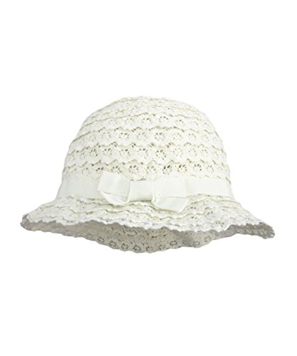 UQ Baby Toddler Girl Sun Hats Lovely Flower Hats Lace Hollowed Out