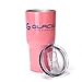 30 oz Stainless Steel Tumbler Double Wall Vacuum Insulated Travel Tumbler Thermal Mug and Coffee Cup Compare to Yeti and Contigo with Sliding Lid - Sweat Free and BPA Free - Pink by GLACIIO