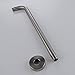 KES Bathroom Replacement Shower Arm with Flange 15-Inch ROUND Extra Length, Brushed Nickel, PSAN2-BS