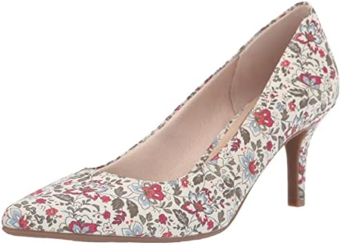 Sevyn Pump, Red Multi Floral, 5.5 