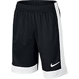 NIKE Boys' Assist Shorts, Black/White/White/White, Medium