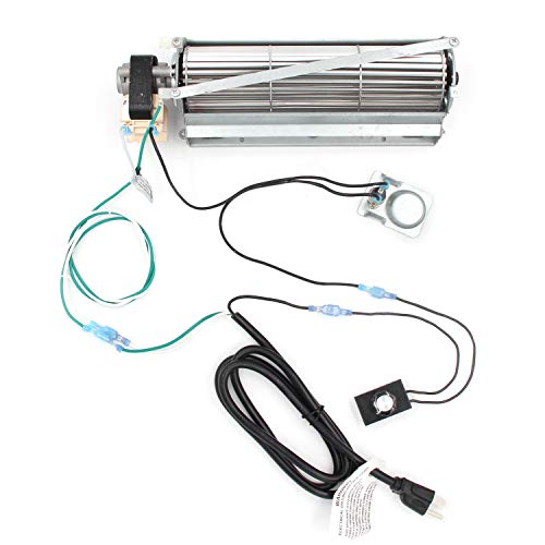 Hongso GFK4 Replacement Fireplace Blower Fan KIT with Ball Bearings for