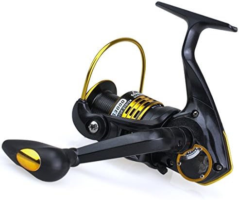（Clearance）Tokushima Fishing Reels Transparent Skylight Design Metal Wire Cup Gear Ratio 4.9: 1 Saltwater and Freshwater Smooth Sturdy Spinning Reel 1000 2000 3000 4000 5000 6000 Series (4000)
