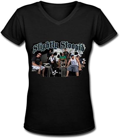 Hot Slightly Stoopid Poster V Neck T Shirt For Women Black S