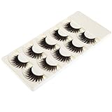 Docooler 5 Pairs False Eyelashes Pure Hand-made Thick Long Voluminous Fake Lashes