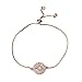 MEIBEADS Cubic Zirconia Crystal Bracelet for Women Gold Color Chain Link Charm Bracelets
