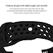 Hanlesi Band for Fitbit Charge 2, Soft Silicone Breathable Fashion Sport Strap for Fit bit Charge2 Replacement Original Accessory Black Wristband with Hole for Girl Boy