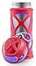 Zulu Echo BPA-Free Vacuum Insulated Stainless Steel Water Bottle with Flip Straw, Pink, 16 oz.