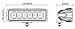 GOODKSSOP 2PCS 6inch Super Bright Amber Light CREE 18W 6 LED Car Work Truck Bar ATV 4WD Offroad SUV Driving Fog Spot Lamp Waterproof