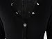 Moxeay Women's Sexy Onesie Deep V Neck Shorts Long Sleeve Knitted Button Down One Piece Bodysuit Bodycon Rompers Overall(XL, Black)
