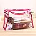 Inverlee 1X Clear Transparent Plastic PVC Travel Cosmetic Make Up Toiletry Bag Zipper (Silver)