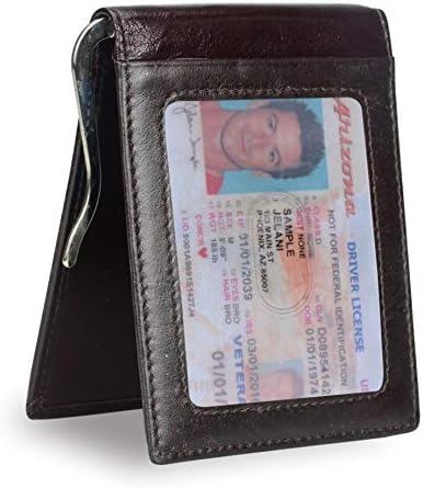 Onstro Mens Slim Wallet Money Clip RFID Blocking Wallet Minimalist Front Pocket Card Holder