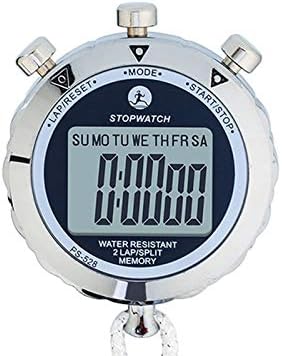Amazon Co Jp 金属プロのストップウォッチ 2つのメモリ 1 100秒精度審判タイマー運動選手 コーチ 体育教師 ランニング ジム アウトドアスポーツ用 腕時計