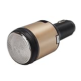 Kingtech Car Charger,4 In 1 Dual USB Car Charger & Car Fragrance & Electric Shaver Razor & Emergency Escape Hammer for IPhone Cell Phone Smartphone Ipad (Champagne)