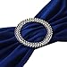 Royal Blue Spandex Chair Bands Sashes - 100 pcs Wedding Banquet Party Event Decoration Chair Bows Ties (Royal Blue, 100 pcs)