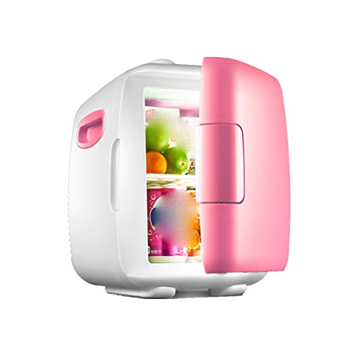 Click Here to See More Images STAZSX Car Mini Refrigerator Single Door Refrigerator Micro Refrigeration Refrigerator Car Refrigerator, Pink 12L-26.6X26.4X33.5cm