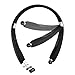 Bluetooth Headset, {Creative Design} Wireless V4.1 Foldable & Retractable Neckband Headphones -Black