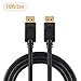 CableCreation Displayport Cable [10Ft/3M], 4K DP Cable 1.2 Male to Male Support 4K@60Hz, 2K@144Hz Compatible with Computer, Desktop, Laptop, PC, Monitor, Projector,Black