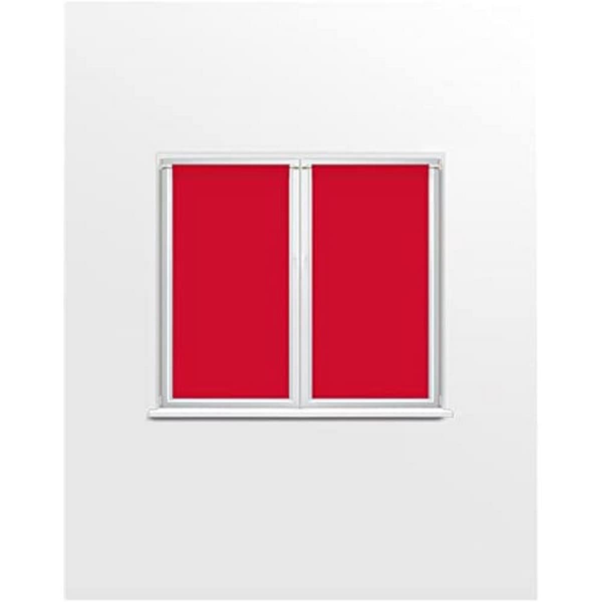 DOLLY pair of brise-bise curtains 70x90 cm, red — image 1