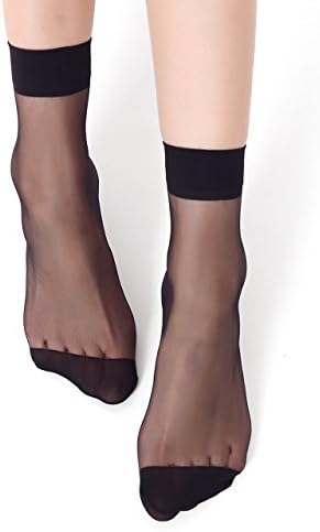Women's Silky Anti-Slip Cotton Sole Sheer Ankle High Tights Hosiery Sock 1 Pair