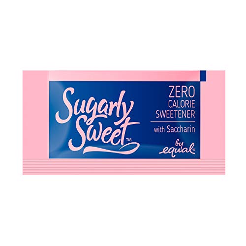 SUGARLY SWEET Zero Calorie Sweetener Packets with Saccharin, Sugar Substitute, Sugar Alternative, Pink Sweetener Packets, 250 Packets