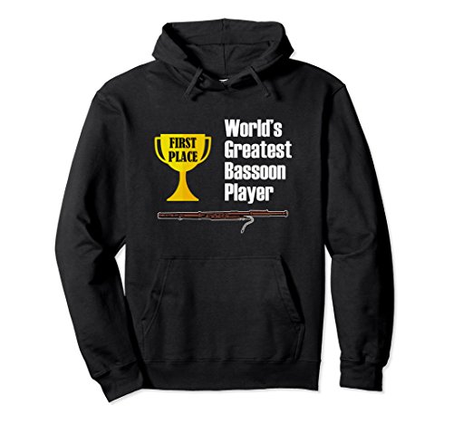 Unisex Bassoon Hoodie Shirt - Funny Greatest Bassoon Player Large Black