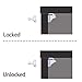 VMAISI Lock4V Child Safety Magnetic Cabinet Locks - Children Proof Baby Cupboard Latches 3M Adhesive Installation for Cabinets & Drawers - 4 Locks + 1 Key