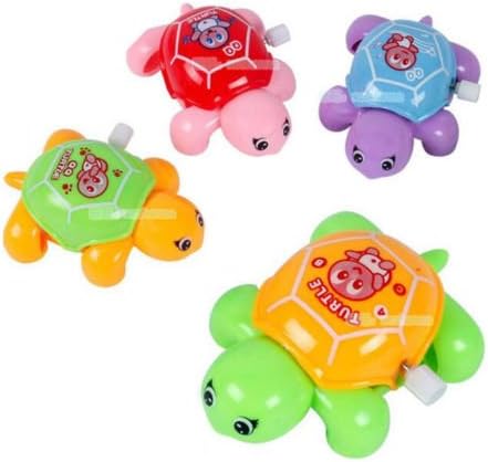 1PC Clockwork Wind Up Swimming Animal Baby Turtle Bath Toy Random Colors Charm