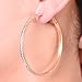 JunXin Eternity Rhinestone Stainless Steel Hoop Earrings Gold Plated Silver Plated,Gift for Women and Girls (Gold)