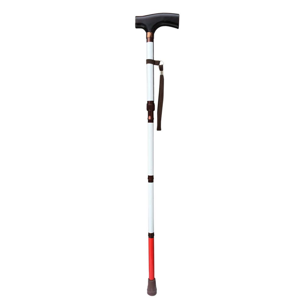 Adjustable Folding Support Walking Cane for the Blind 31.5 inch - 35.4 inch (Folds Down 4 Sections),Lightweight & Portable Walking Stick Mobility Aid