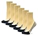 Thirty48 Women’s No Show Loafer Socks, Boat Shoe Liners with Non Slip Grip (One Size (6-9), Black(6 Pairs))