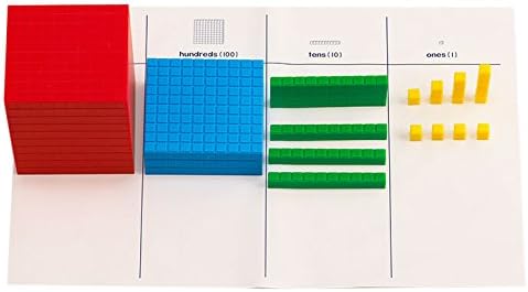 DIDAX Interlocking Base Ten Blocks, Multicolor, Ssiz.nm-6190