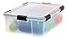 IRIS USA UCB-L WEATHERPRO Storage Box, 4 Pack, 41 Qt. (4-Pack), Clear