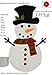MushyMoments Snowman Christmas Decoration. Life Size Indoor Felt Snowman Kit for Kids -Wall Hanging with Stick-on Decorations