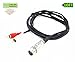 zdyCGTime 10ft/3m XLR Y Splitter Patch Cable, 1 XLR Female to 2 RCA Male Stereo Plug Adapter Cable