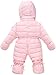 WESIDOM Newborn Baby Toddler Girls Boys Snowsuit Hooded Winter Romper Jumpsuit Coat Pink
