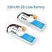 BETAFPV 2pcs 350mAh 2S Lipo Battery 35C/70C 7.4V with XT30 20AWG Silicone Wire for 2S Whoop Drone Beta75X Brushless Drone