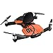 WINGSLAND WingsLand 4K Camera Live Video Foldable Pocket Size WINGSLAND S6 Air Selfie Drone, Black Orange, Ultra-Compact (S6)