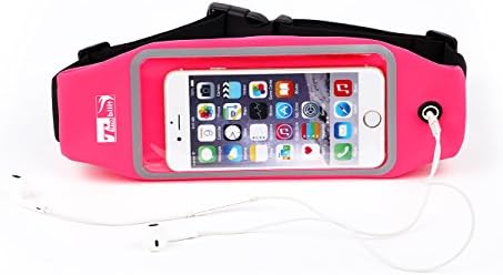 Running Belt Waist Pack, Timability Breathable Waterproof Fitness Belt with Transparent Touch Screen Window for iPhone7 Plus/7/ 6S /6S Plus, Samsung Galaxy S7 S6 S5 - Note 4 3 and More - Pink