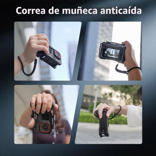 Nitze Xplorer Grip Kit for Insta360 Ace Pro 2/Ace Pro/Ace, Xplorer Grip Pack with Ace Pro 2 Cage, Cold Shoe Shutter Button, Compatible with Vertical and Horizontal Shooting - T-IN04B
