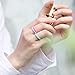 Zollen 10 Packs Silicone Wedding Rings for Women, Thin Rubber Wedding Bands Stackable Ring, Hypoallergenic Silicone