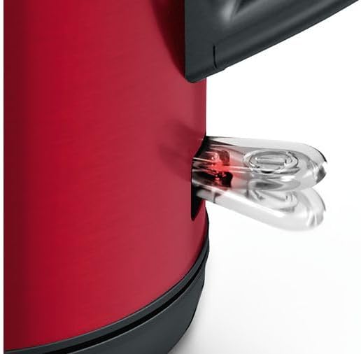 DesignLine - Chaleira (1,7 l) Frente brilhante. vermelho