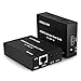 DONGJIAN HDMI Extender Over Single CAT5e/CAT6,HDMI to HDMI Extender Balun with IR Control up to 164Ft,1080P,Full HD,3D,EDID Copy for HDTV PC DVD PS4 Xbox 360