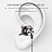 in-Ear Wired Headphones, AOKII Wired Earbuds Earphones with Microphone for All 3.5mm Interface Device Black,Magnet Attraction Earphones (Black)